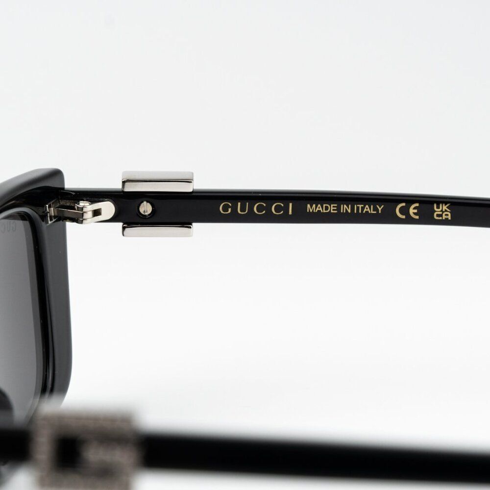 NEW Gucci GG1681S 008 Black Grey Cat Eye Women Sunglasses - Picture 8 of 15